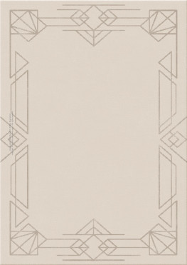 art decot 13531-ziggurats II - handmade rug, tufted (India), 24x24 5ply quality